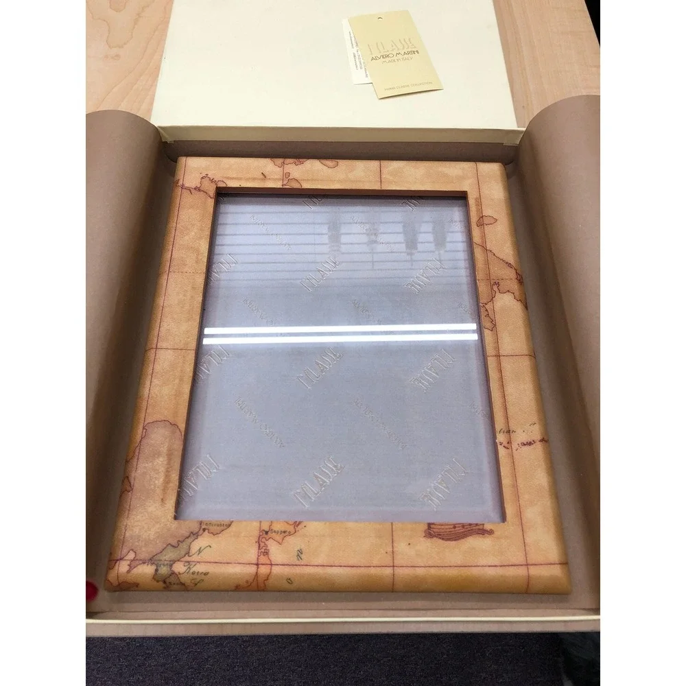 Leather Photo Frame - 8 x 10 ALVIERO MARTINI 1A Classe Geo -NWB